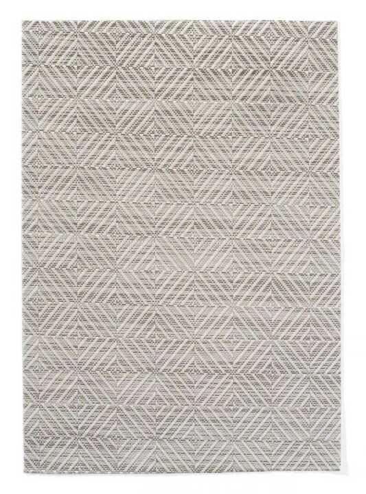 Individuais, padrão geométrico – conjunto de 6, Prateado, 6 pcs. , 450x300mm