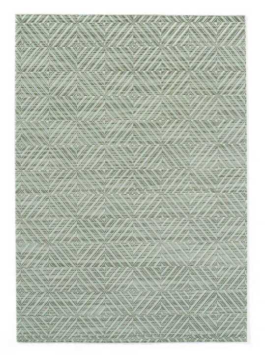 Individuais, padrão geométrico – conjunto de 6, Verde, 6 pcs. , 450x300mm