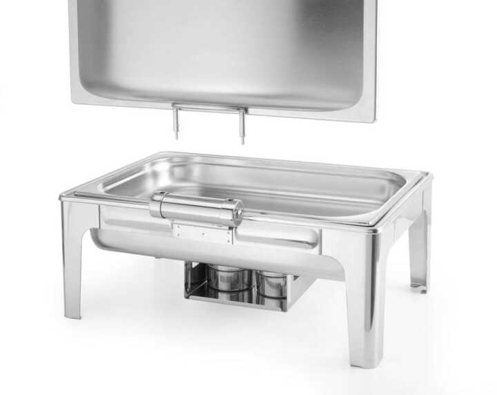 Réchaud GN 1/1 acabamento acetinado, 9L, 570x430x(H)290mm