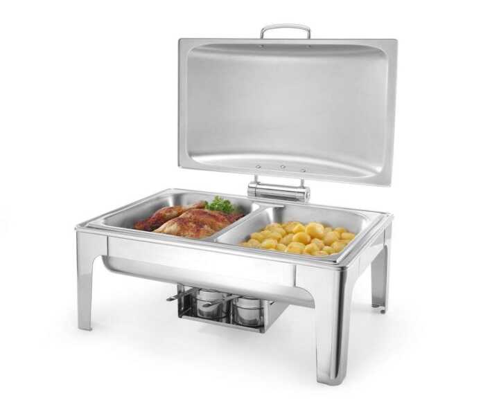 Réchaud GN 1/1 acabamento acetinado, 9L, 570x430x(H)290mm