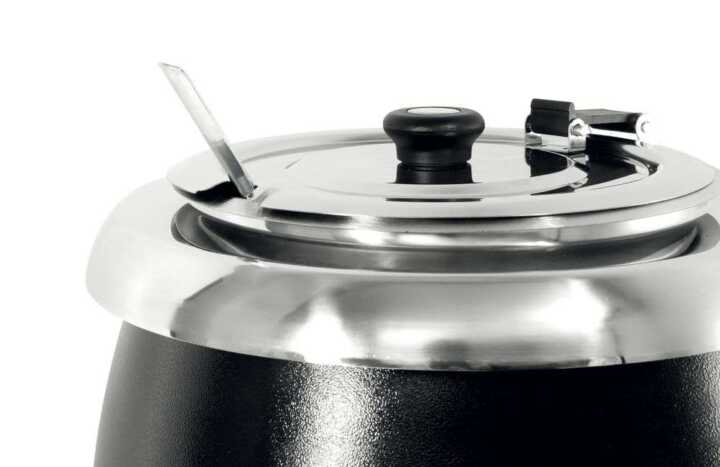 Panela de sopa elétrica, 8L, Preto, 230V/400W, ø330x(H)363mm