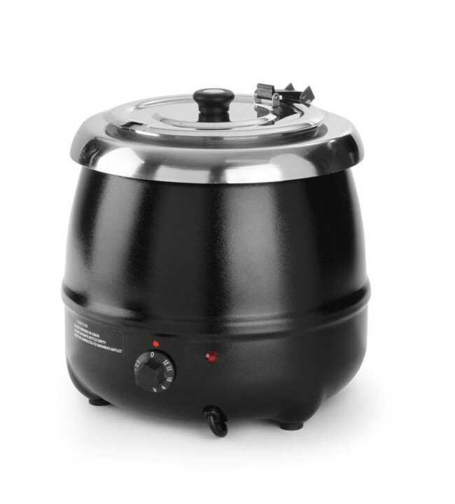 Panela de sopa elétrica, 8L, Preto, 230V/400W, ø330x(H)363mm