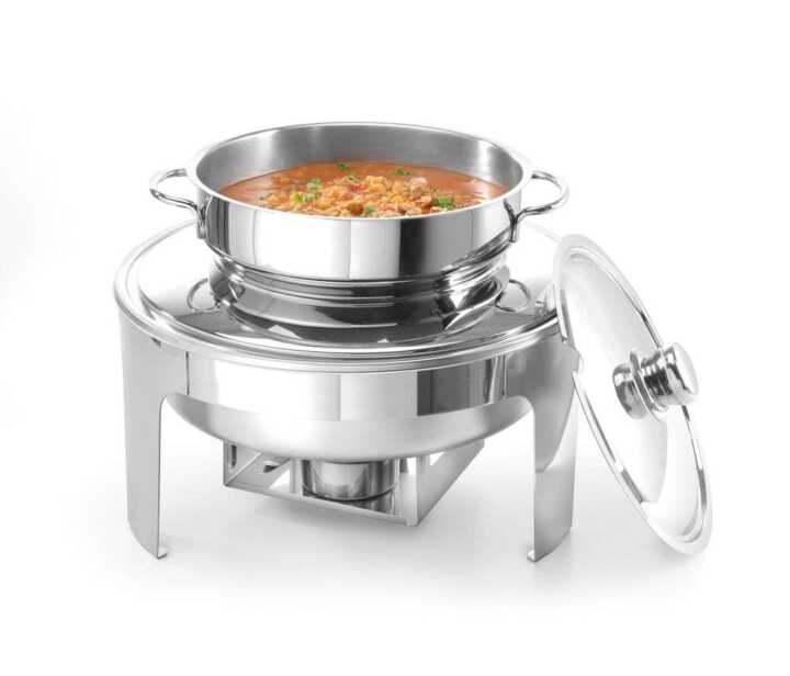 Réchaud para sopa com acabamento espelhado, 10L, ø420x(H)380mm
