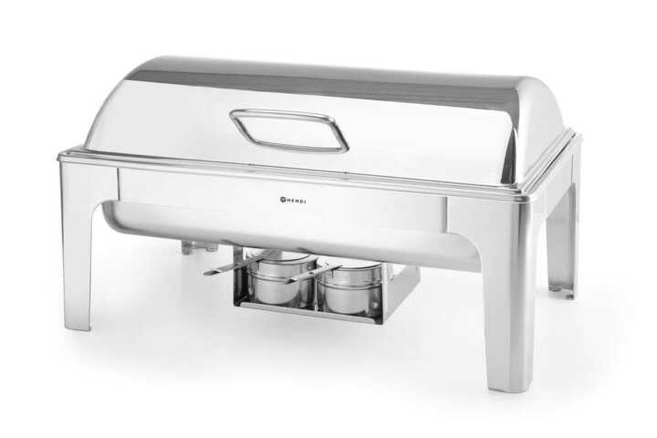 Réchaud GN 1/1 acabamento espelhado, 9L, 570x405x(H)320mm