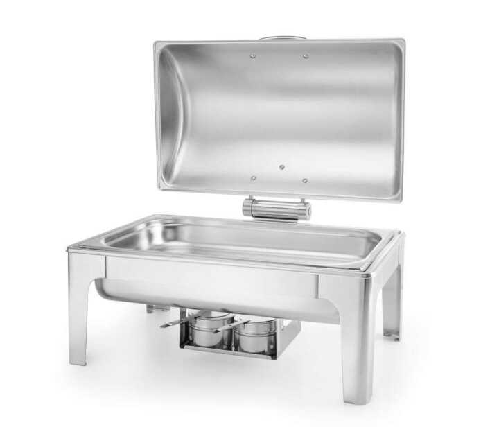 Réchaud GN 1/1 acabamento espelhado, 9L, 570x405x(H)320mm