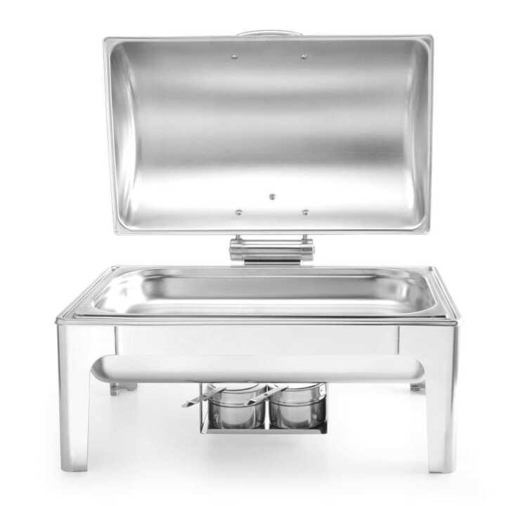Réchaud GN 1/1 acabamento espelhado, 9L, 570x405x(H)320mm