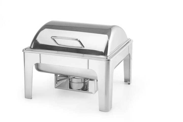 Réchaud GN 2/3 acabamento espelhado, 6L, 395x405x(H)320mm