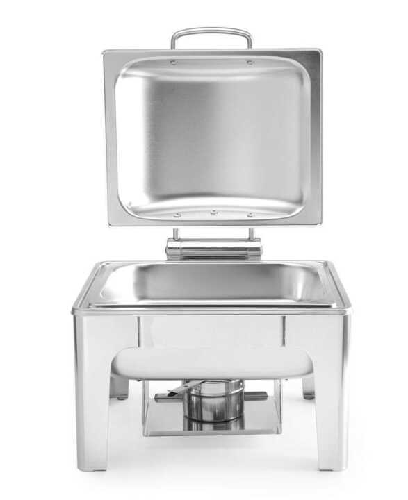 Réchaud GN 1/2 acabamento acetinado, 4L, 365x370x(H)280mm
