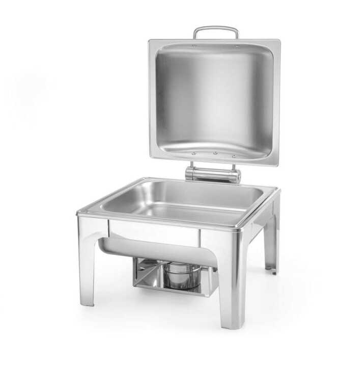 Réchaud GN 2/3 acabamento acetinado, 6L, 395x430x(H)290mm