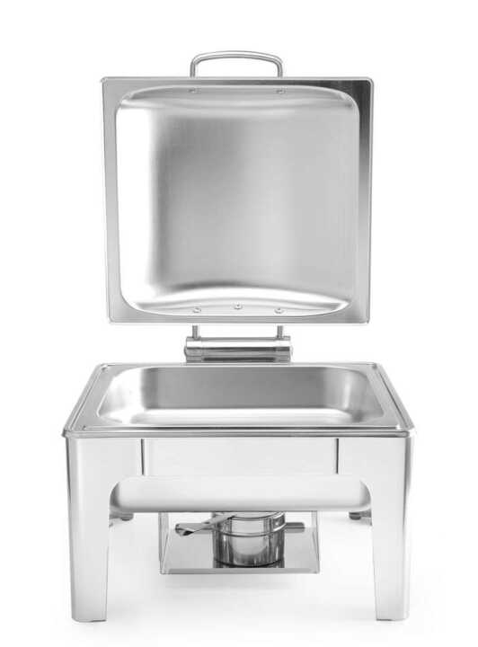 Réchaud GN 2/3 acabamento acetinado, 6L, 395x430x(H)290mm