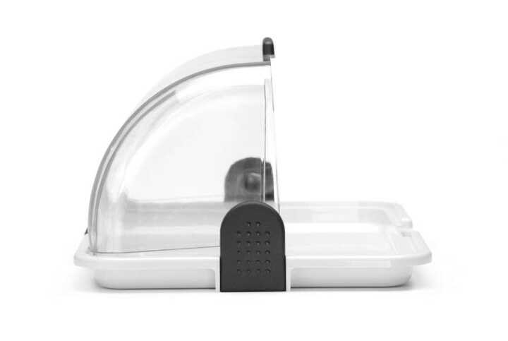 Expositor com tampa basculante Roll top, 465x310x(H)190mm