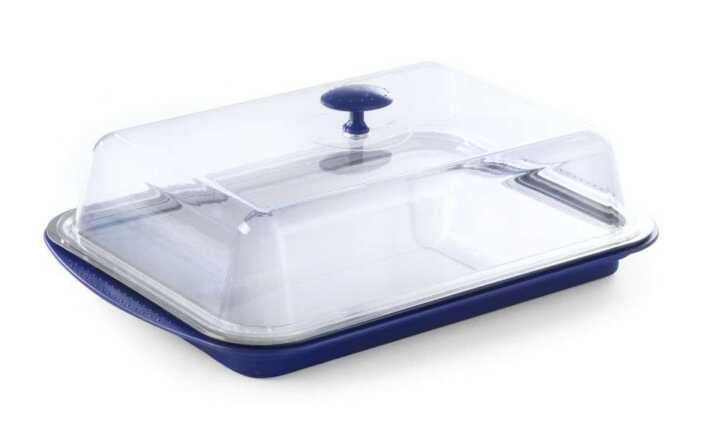 Tabuleiro de exposição com tampa e placas de refrigeração, 430x290x(H)150mm