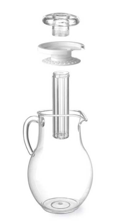 Jarro com tubo para cubos de gelo, 3L, ø170x(H)285mm