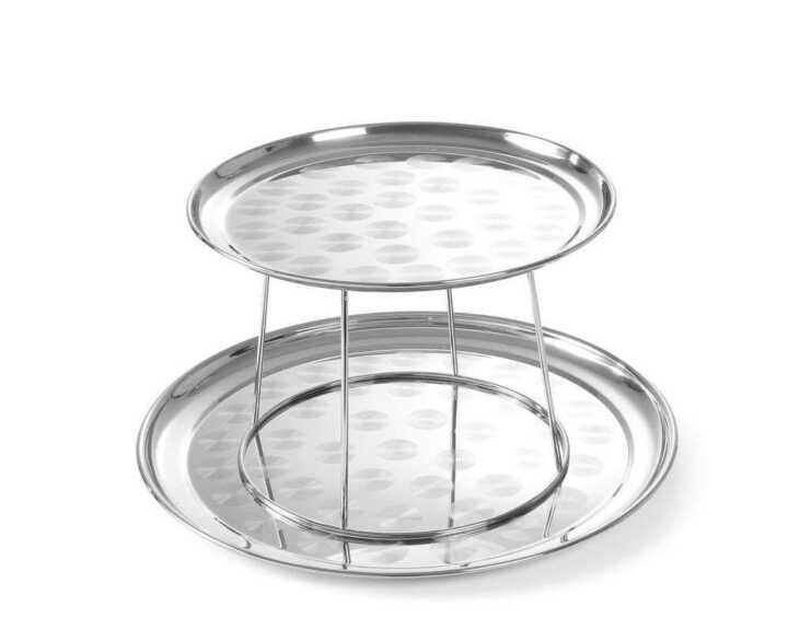 Expositor com tabuleiros para marisco, ø400x(H)200mm