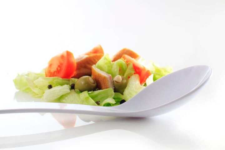 Colher para salada, 0,06L, Branco, 335x90mm