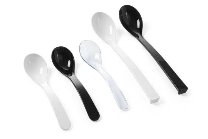 Colher para salada, 0,03L, Branco, 235x55mm