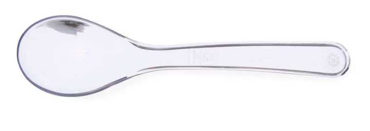 Colher para salada, 0,03L, Transparente, 235x55mm