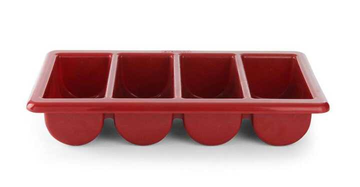 Tabuleiro para talheres, Cinzento-claro, 530x325x(H)100mm