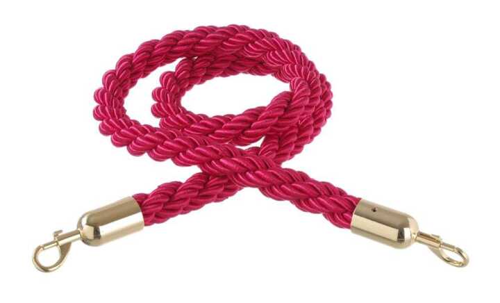 Cordas para barreira, vermelho com gancho polido, Vermelho, (L)1500mm
