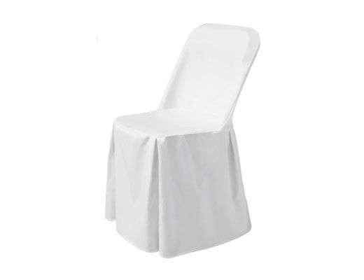 Cobertura para cadeira dobrável, 810965 + 810989, Branco, 540x440x(H)840mm