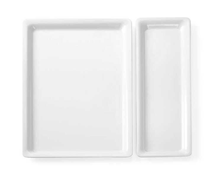 Tabuleiros Gastronorm com borda fina, GN 1/1, 530x325x(H)20mm