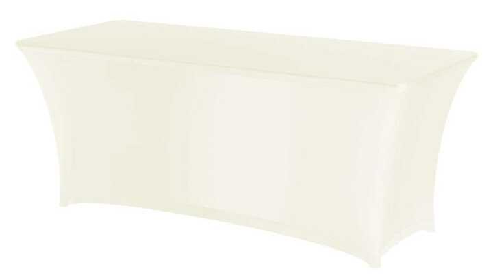 Cobertura para mesa retangular, 810910 + 810897, Branco, 1830x760x(H)730mm