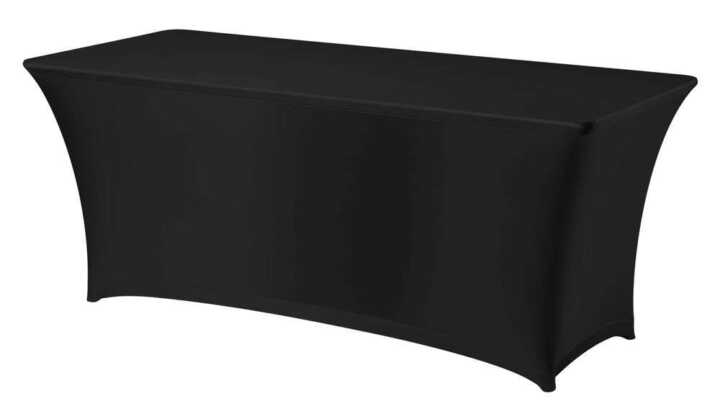 Cobertura para mesa retangular, 810910 + 810897, Preto, 1830x760x(H)730mm