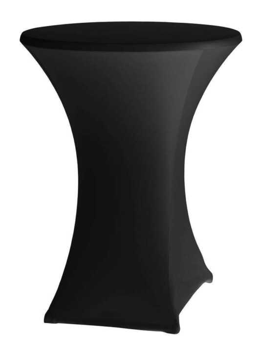 Cobertura para mesa de bar ø80-85cm, Preto, ø850x(H)1150mm