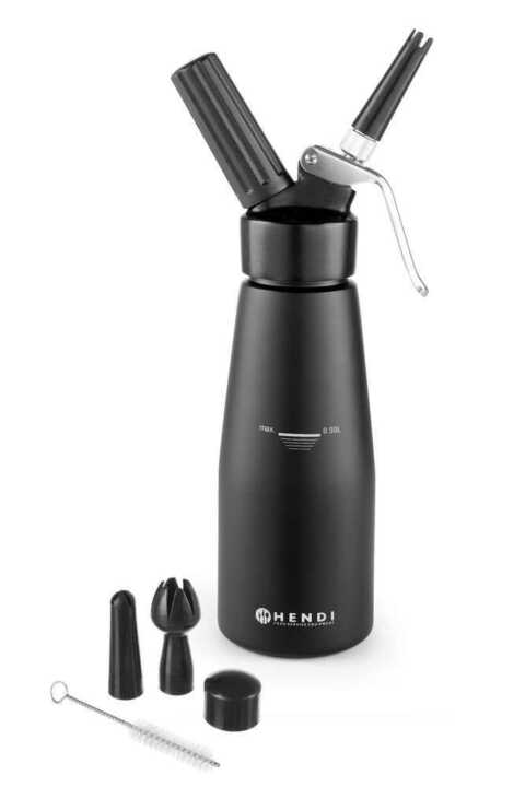 Sifão para natas preto, 0,5L, Preto, ø80x(H)260mm