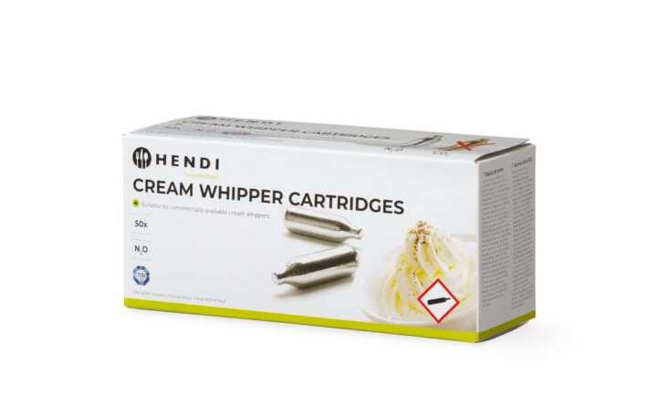 Carregadores de sifões de chantilly, 50 pcs