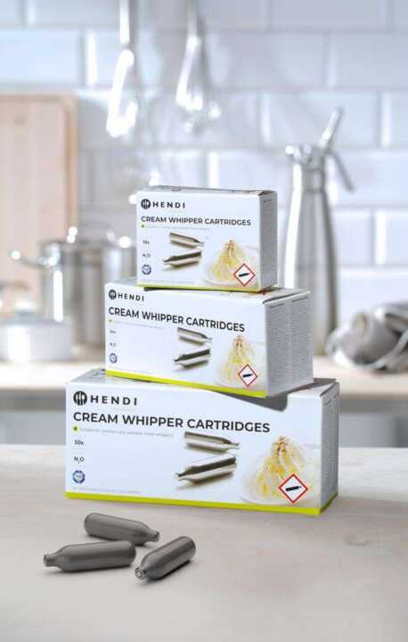 Carregadores de sifões de chantilly, 50 pcs