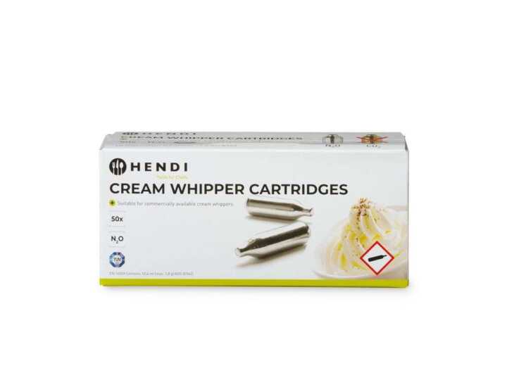 Carregadores de sifões de chantilly, 50 pcs