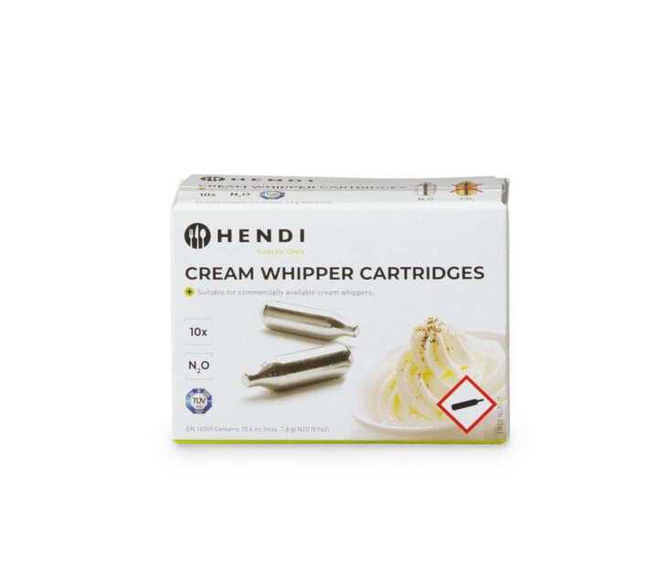 Carregadores de sifões de chantilly, 10 pcs