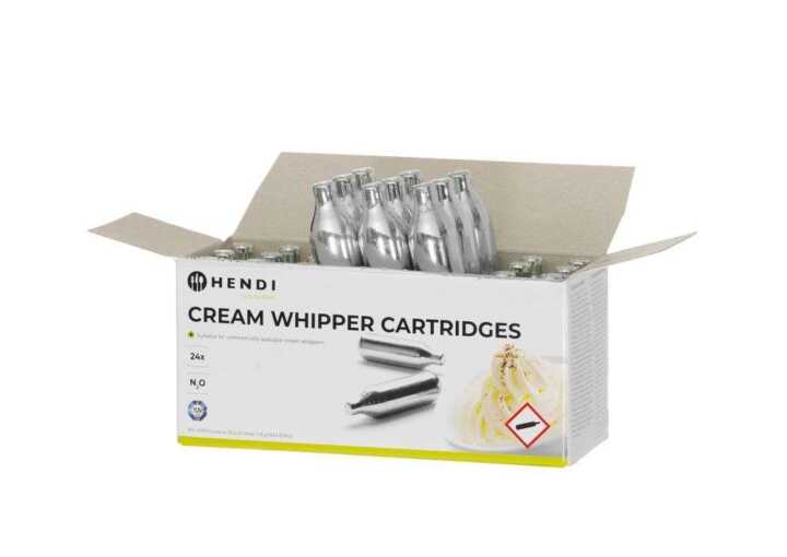 Carregadores de sifões de chantilly, 24 pcs