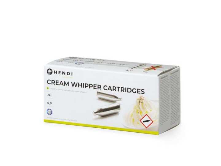Carregadores de sifões de chantilly, 24 pcs