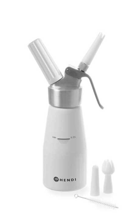 Sifão para natas 0,25L, ø80x(H)200mm