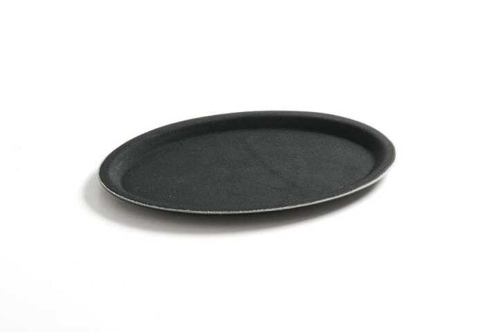 Tabuleiro para servir antiderrapante, oval, 160x230mm