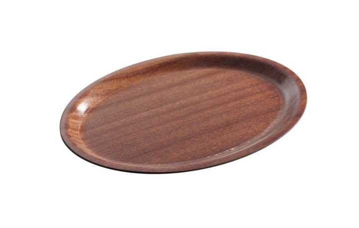 Tabuleiro de servir em madeira, Mogno, 200x265mm