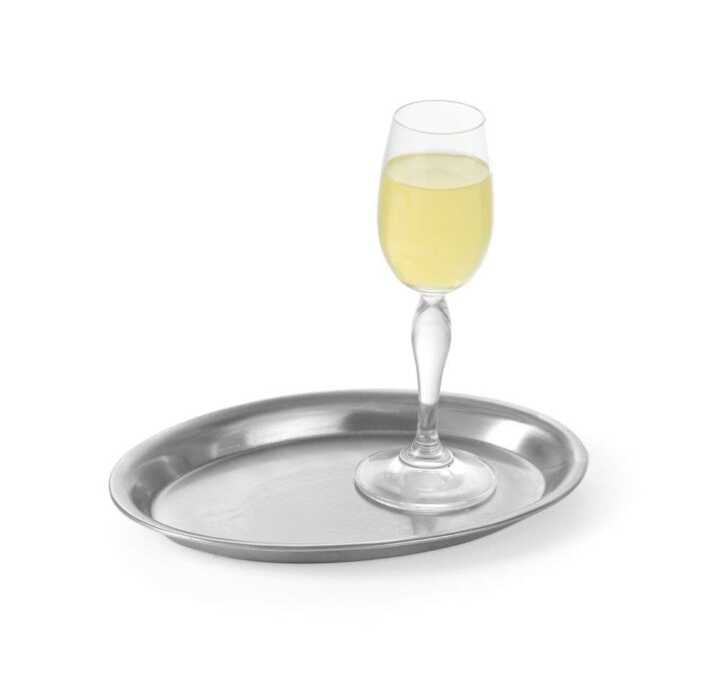 Tabuleiro para café oval, 285x220mm