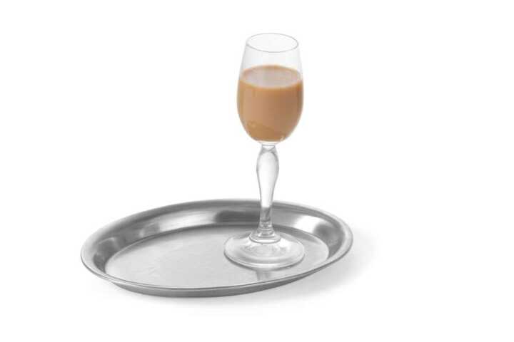 Tabuleiro para café oval, 285x220mm