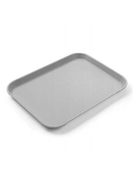 Tabuleiros para fast food pequenos, Cinzento-claro, 265x345x(H)20mm
