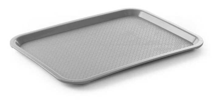 Tabuleiros para fast food médios, Cinzento-claro, 305x415x(H)20mm