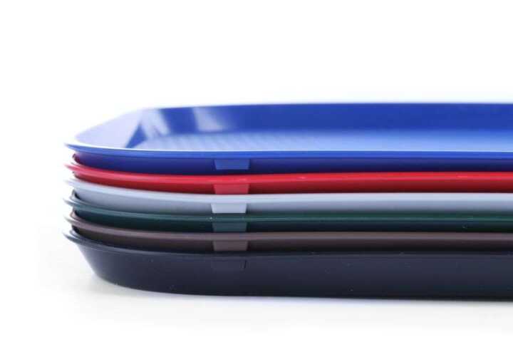 Tabuleiros para fast food grandes, Vermelho, 350x450x(H)20mm