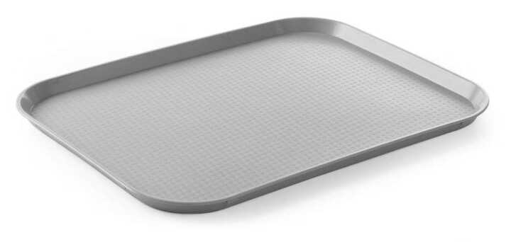 Tabuleiros para fast food grandes, Cinzento-claro, 350x450x(H)20mm