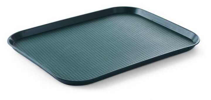 Tabuleiros para fast food grandes, Verde, 350x450x(H)20mm