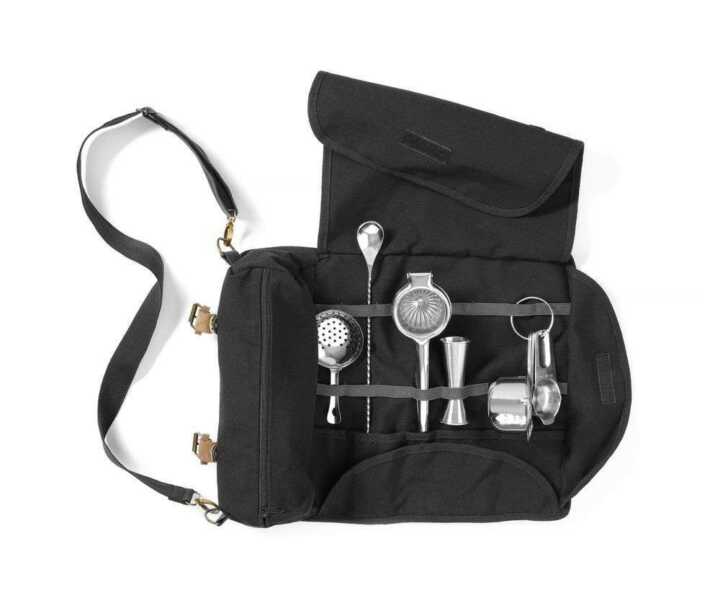Bolsa Bartender, Preto, 210x370x(H)70mm