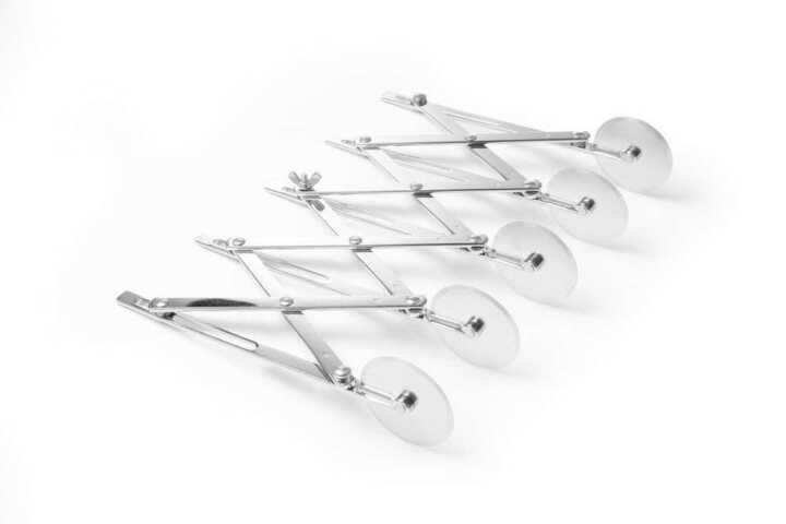 Cortador de massa com 5 rodas, 222x56x(H)55mm