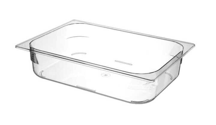 Recipiente para gelado em policarbonato, 5L, Transparente, 360x250x(H)80mm