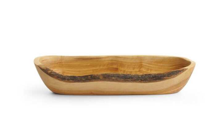 Taça de oliveira retangular, 300x95x(H)60mm