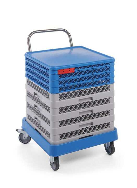Carrinho com pega para cestos de máquina de lavar loiça, 575x545x(H)920mm